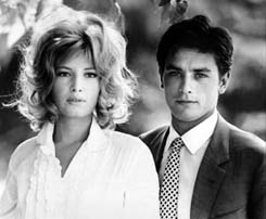 Com Monica Vitti em "O Eclipse" 